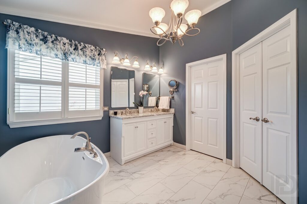 All White Décor for Bathroom in Streamwood IL by IPD