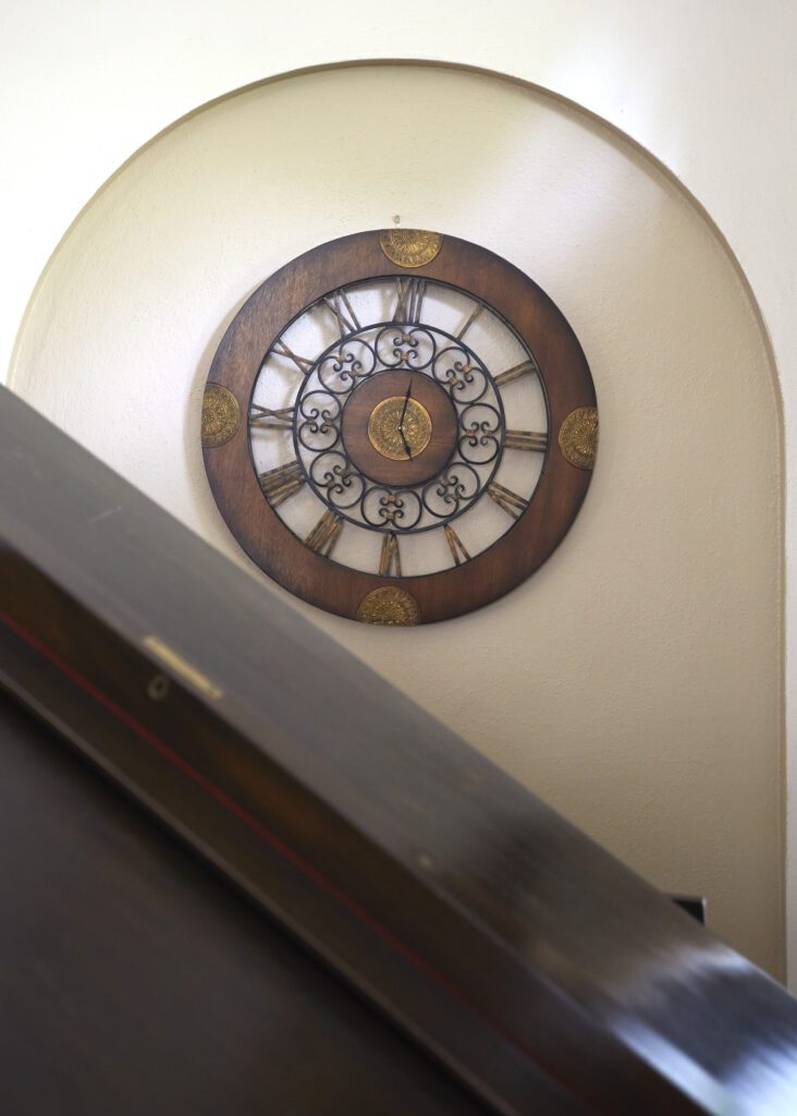 A vintage wall clock
