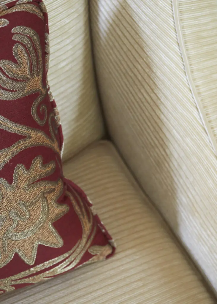 Couch and pillow design details