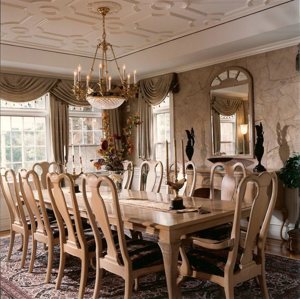 Royal styled dining area