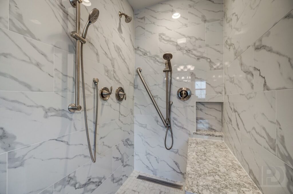 Universal design Streamwood shower room interior